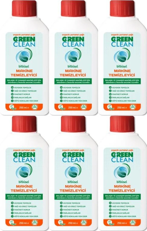U Green Clean Organik Portakal Yağlı Makine Temizleyicisi 250 ml-6 adet