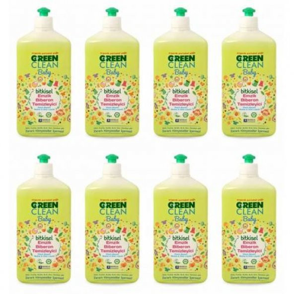U Green Clean Baby Bitkisel Biberon Emzik Temizleyici 8 x 500 ml - 2