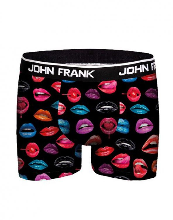 John Frank Dijital Erkek Boxer - Hot Lips