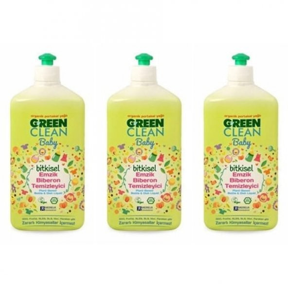 U Green Clean Baby Bitkisel  Biberon Emzik Temizleyici 3 x 500 ml - 4