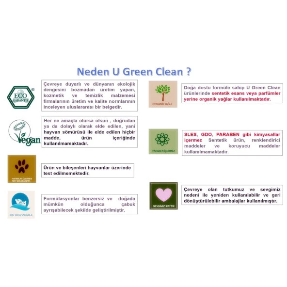 U Green Clean Baby Bitkisel Leke Çıkarıcı 2x1000 ml - 2