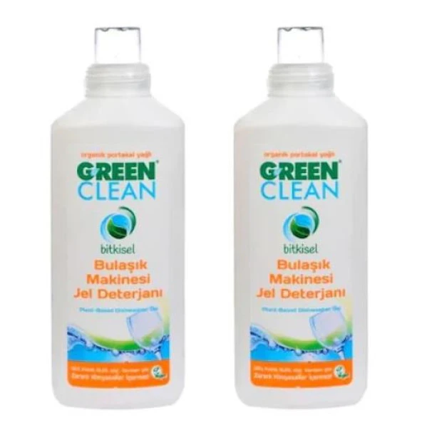 U Green Clean Jel Bulaşık Makinesi Deterjanı 2 x 1000 ml