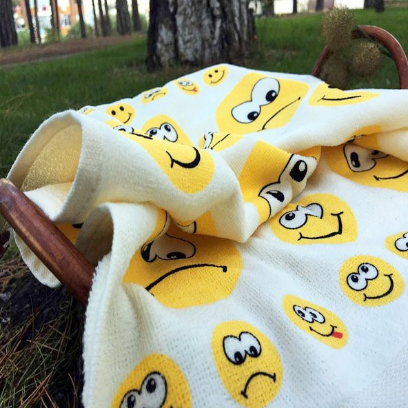Saçaklı Mutfak El Havlusu 3lü Set Emoji 100 Pamuk - 3