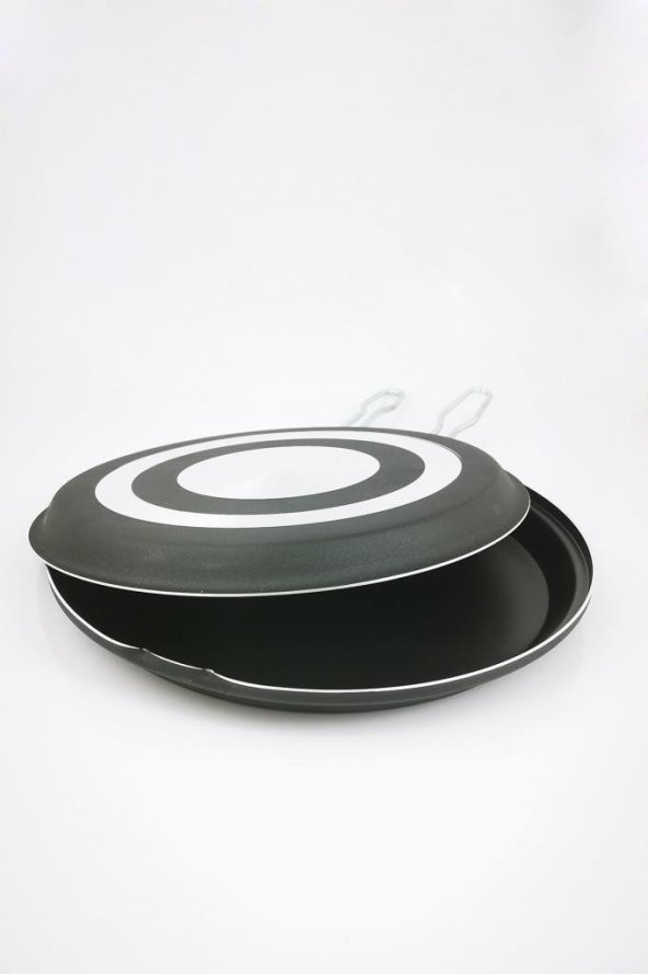 Teflon Çift Taraflı Balık Krep Gözleme Börek Tavası 32cm - 6
