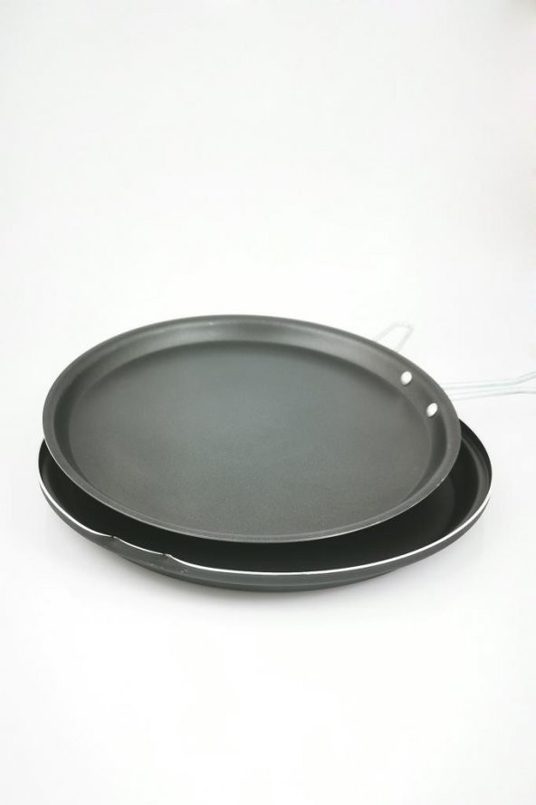 Teflon Çift Taraflı Balık Krep Gözleme Börek Tavası 32cm - 7