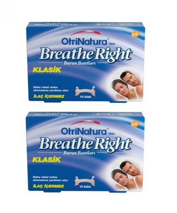 Breathe Right Burun Bandı Klasik Normal Boy 10lu 2 Paket