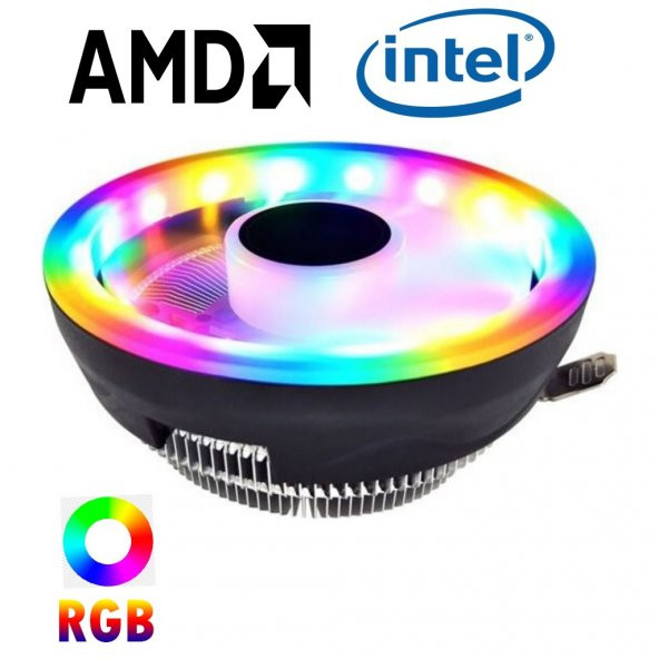 RGB  İŞLEMCİ FANI Universal Cpu Fan Amd /intel (M 105)
