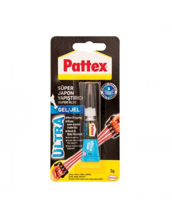 Pattex Ultra Jel Super Japon Yapıştırıcı 3 Gr Blister