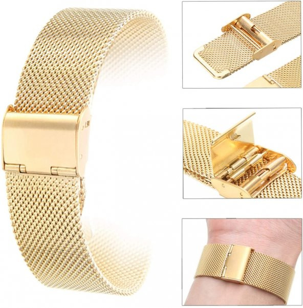 Altın Hasır Kordon 20 mm Gold Kayış - 4