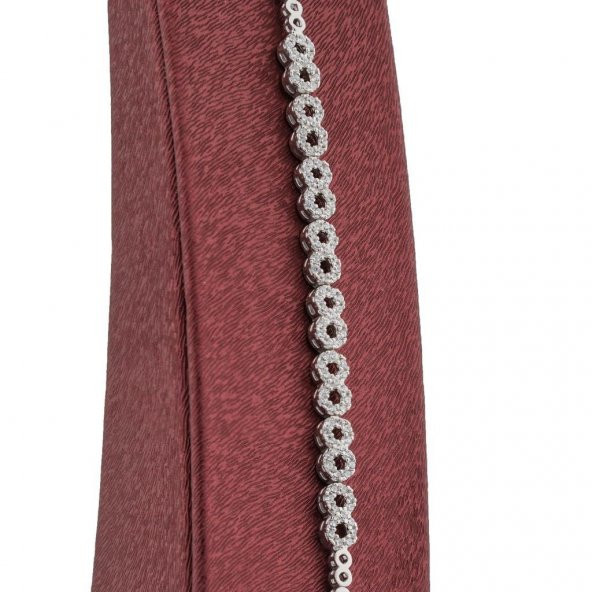 Sonsuzluk Tasarımlı Gümüş Bayan Set - Resim 3