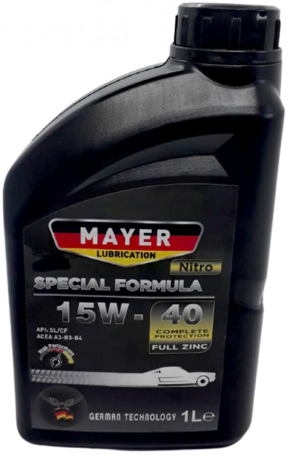 Mayer Lubrication Nitro 15W-40 1 L Motor Yağı  (Benzin & Dizel)
