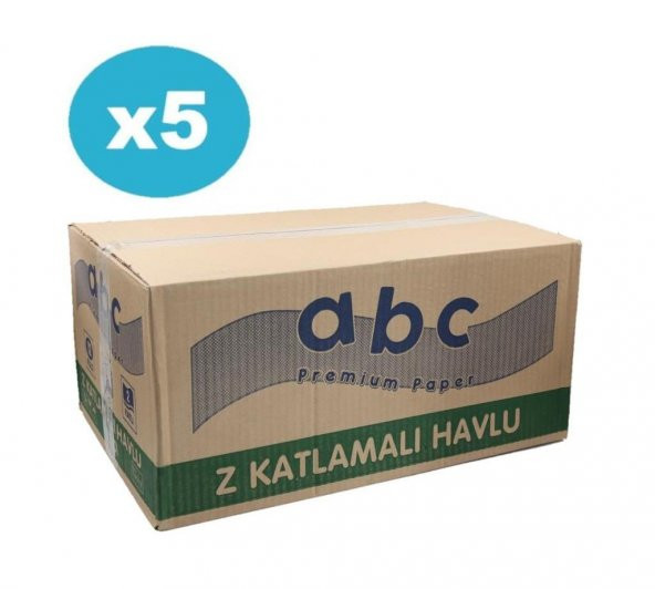 ABC 5 Koli Z Katlama Dispenser Kağıt Havlu 200 x 60 Paket