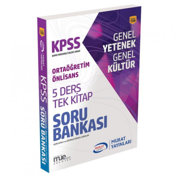 Murat Kpss Ortaöğretim-Önlisans 5 Ders Tek Soru Bankası