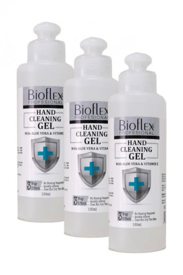 Bioflex Profesional Hand Cleaning Jel Dezenfektan 3 Adet 150 ml