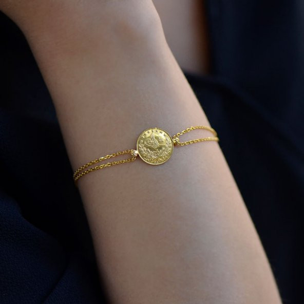 22 Ayar Reşat Çeyrek Altın Bileklik - Resim 2