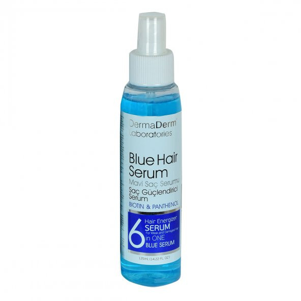 Mavi Saç Serumu Saç Güçlendirici Serum (Biotin Panthenol Vitamin E-Keratin) 125 ML