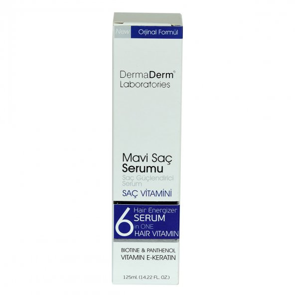 Mavi Saç Serumu Saç Güçlendirici Serum (Biotin Panthenol Vitamin E-Keratin) 125 ML - 3