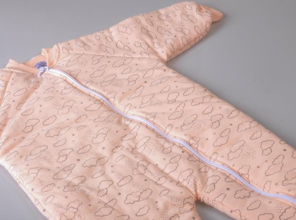 Poky Kız Bebek Çocuk Bulut Desenli Uyku Tulumu Yıkanabilir-PuanB10587-8 - 2