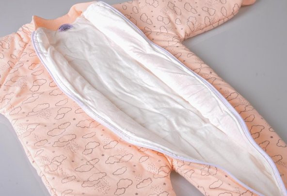 Poky Kız Bebek Çocuk Bulut Desenli Uyku Tulumu Yıkanabilir-PuanB10587-8 - 3