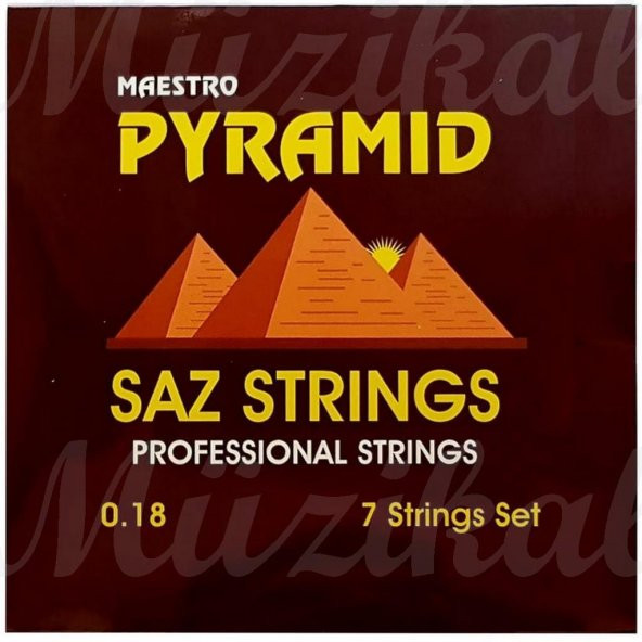 Pyramid Maestro Kısa Sap 0.18 Saz Teli Bağlama Teli + 2 TEZENE