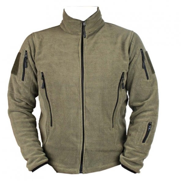 TAKTİK POLAR SADE MONT 5 CEPLİ HAKİ YEŞİL POLAR ÜST - 2