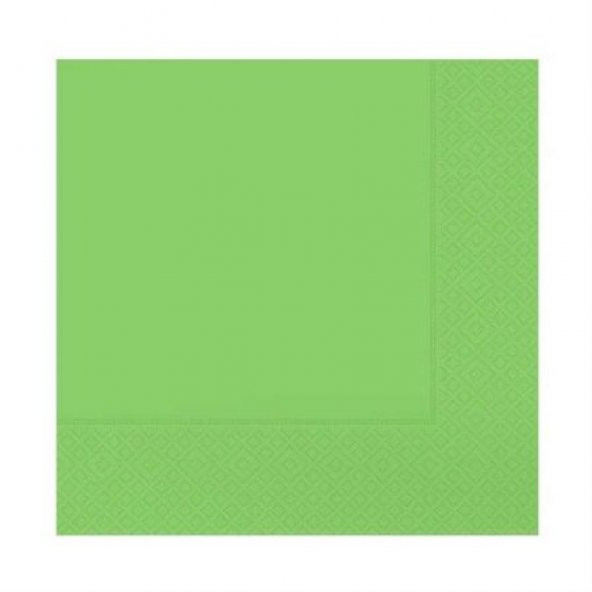 Düz Desenli Yeşil Kağıt Peçete 33*33
