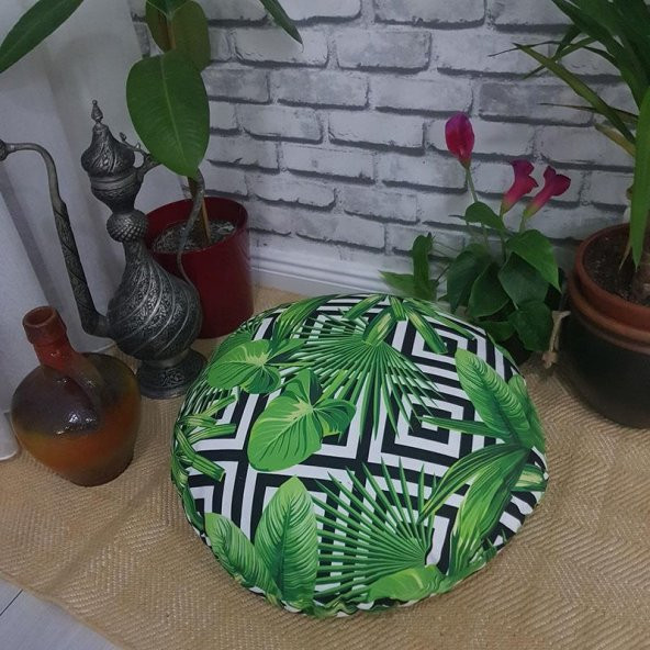 Etnik Yuvarlak Minder Kılıfı 45 cm - 4