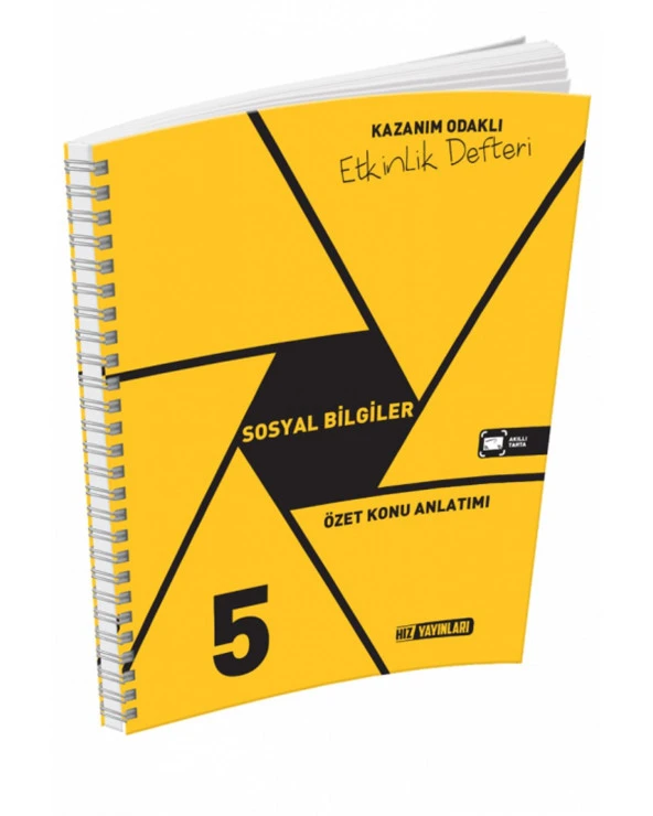 Hız Yayınları 5. Sınıf Sosyal Bilgiler Özet Konu Anlatımlı Etkinlik Kitabı Yni