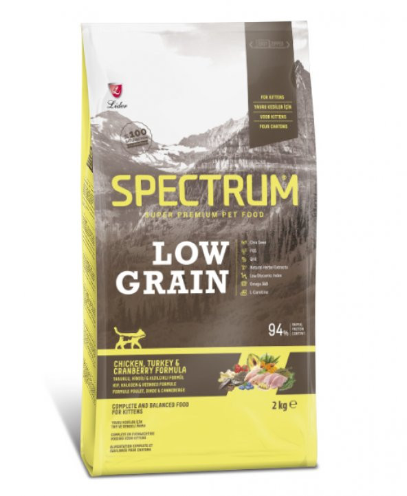 Spectrum Düşük Tahıllı Tavuk & Hindi 2 kg Yavru Kedi Maması - 1