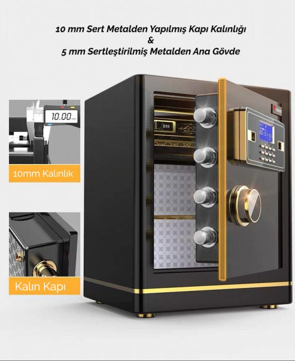 Mühlen 45 T Çelik Kasa Para Kasası Değerli Eşya Mücevher Kasası - 5
