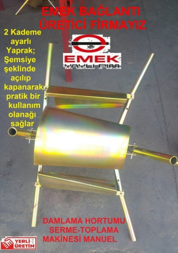 EMEK Damlama Hortumu Serme - Toplama Makinesi (Manüel) Sağlam Dayanıklı Ekonomik 1. Sınıf Malzeme - 3