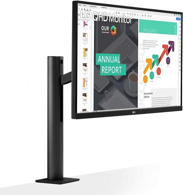 LG 27QN880-B 27 inch 75Hz 5Ms QHD 2560x1440 FreeSync Nano IPS Ergonomik Monitör - 4