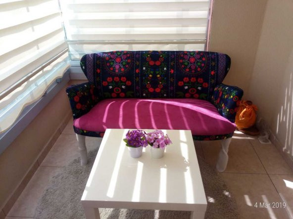Hawaya Çay Seti İkili Koltuk Salon, Balkon Cafe Ofis Koltuğu - 2