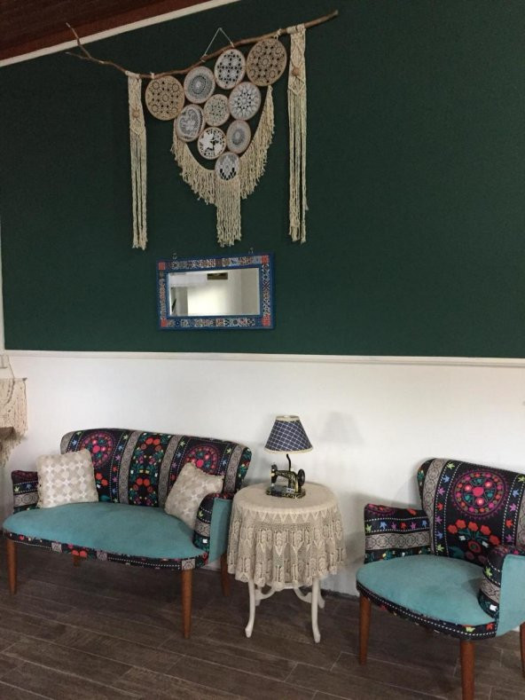 Hawaya Çay Seti İkili Koltuk Salon, Balkon Cafe Ofis Koltuğu - 5
