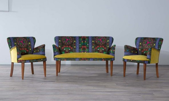 Hawaya Çay Seti (Salon, Balkon, Cafe Ofis) 2+1+1 - 1