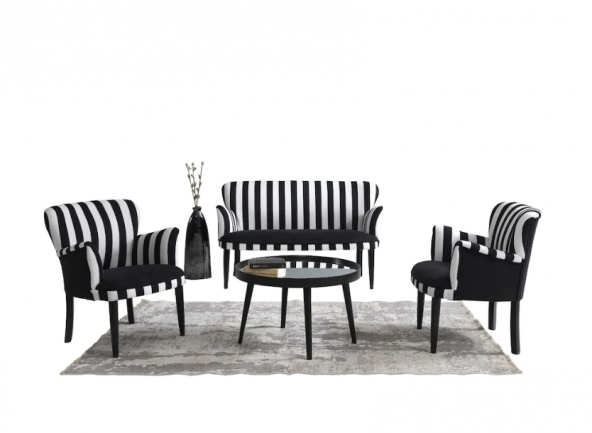 Zebra Çay Seti İkili Koltuk (Salon Balkon Cafe Ofis) - 5