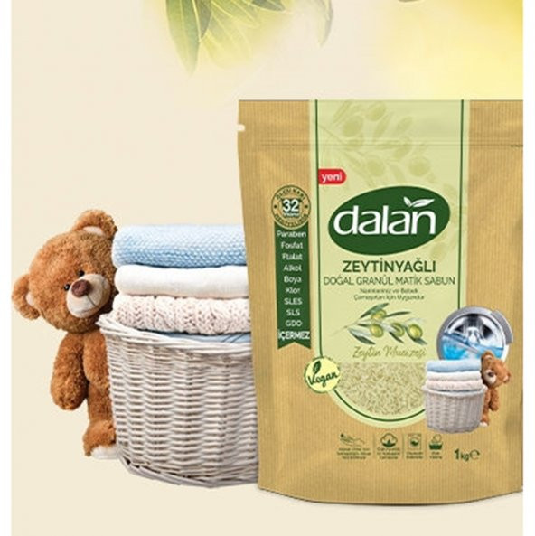 Dalan Granül Matik Doğal Zeytin Mucizesi 1 Kg 12 x 32: 384 Yıkama - 3