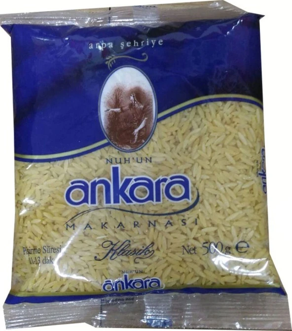 Nuhun Ankara Makarnası Klasik Arpa Şehriye 5 x 500 G