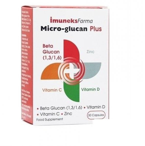 İmuneks Farma Micro Glucan Plus Beta Glukan Vit C 30 Kapsül