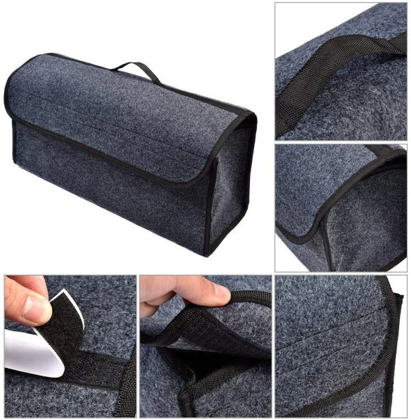 Araba Bagaj Organizer Araç Alet Eşya Düzenleyici Cepli Çanta Oto - Resim 2