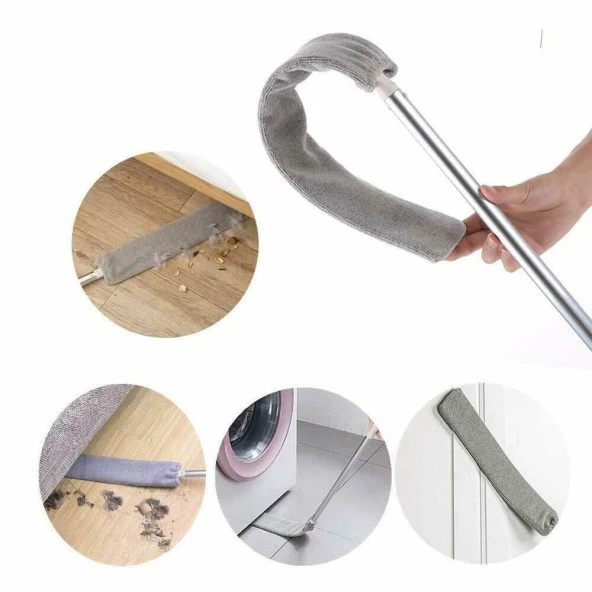 Yer Silme Paspası Toz Temizleyici Pratik Mop Temizlik Seti Paspas - Resim 2