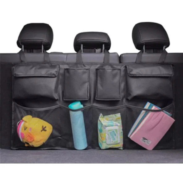 Araba Koltuk Arkası Organizer Araç Oto Bagaj İçi Bod Düzenleyici - Resim 3