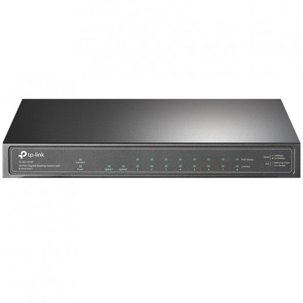 TP-LINK TL-SG1210P 10PORT 10/100/1000 YÖNETİLEMEZ POE SWITCH - 1