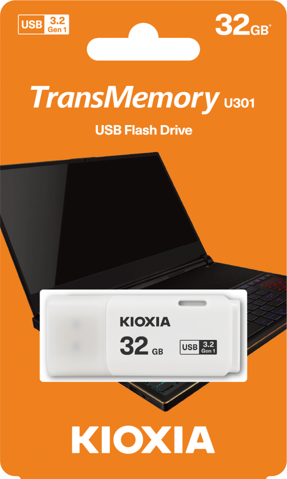 32GB USB3.2 GEN1 KIOXIA BEYAZ USB BELLEK LU301W032GG4