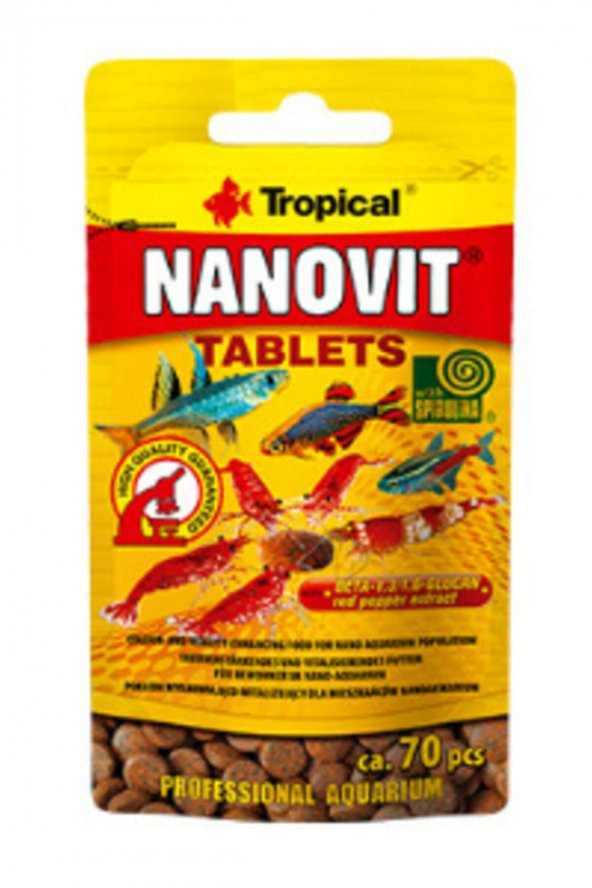 Tropical Nanovit Tablets 10 Gr - 70 Tablets