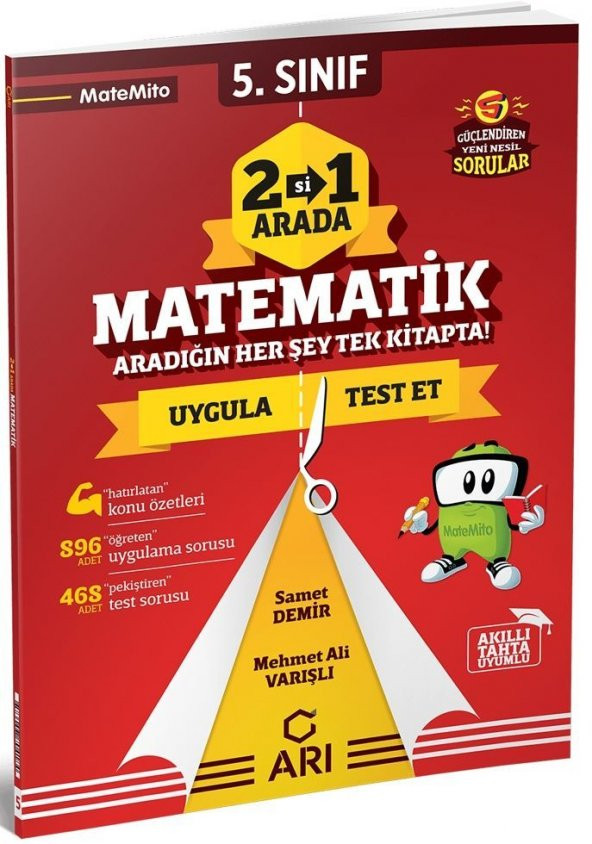 5 Sınıf Matematik 2 si 1 Arada Matemito Arı Yayıncılık