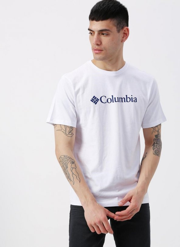 Columbia Csc Basic Logo™ Shirt Erkek Tişört Beyaz