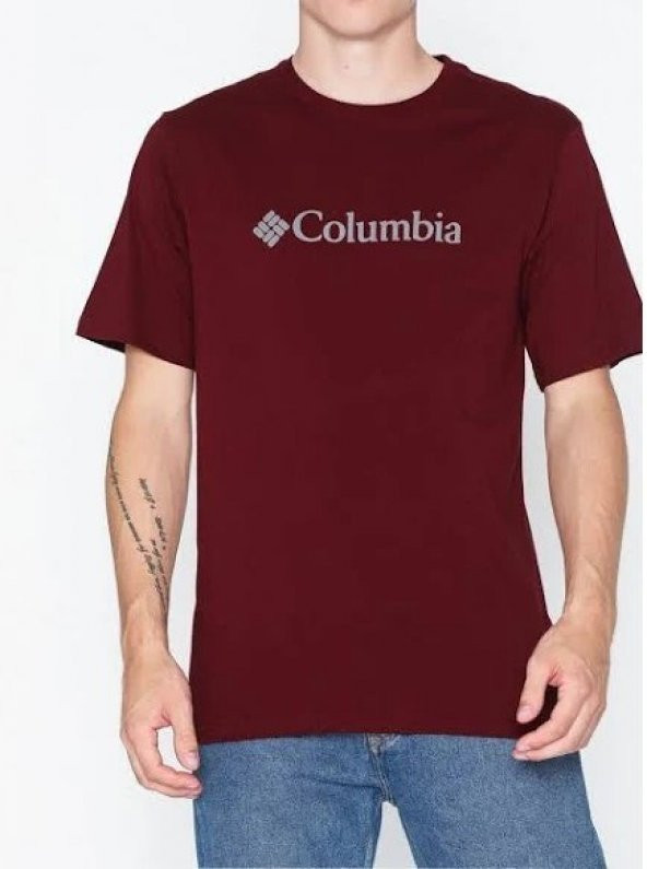 Columbia Csc Basic Logo™ Shirt Erkek Tişört BORDO