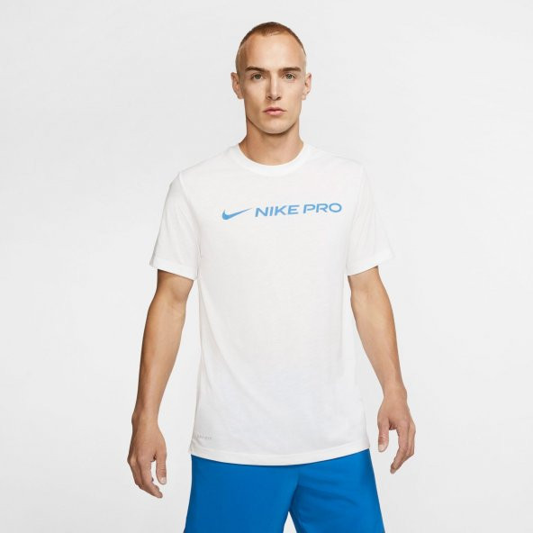 Nike Dri-FIT Erkek Beyaz Kısakol Tişört