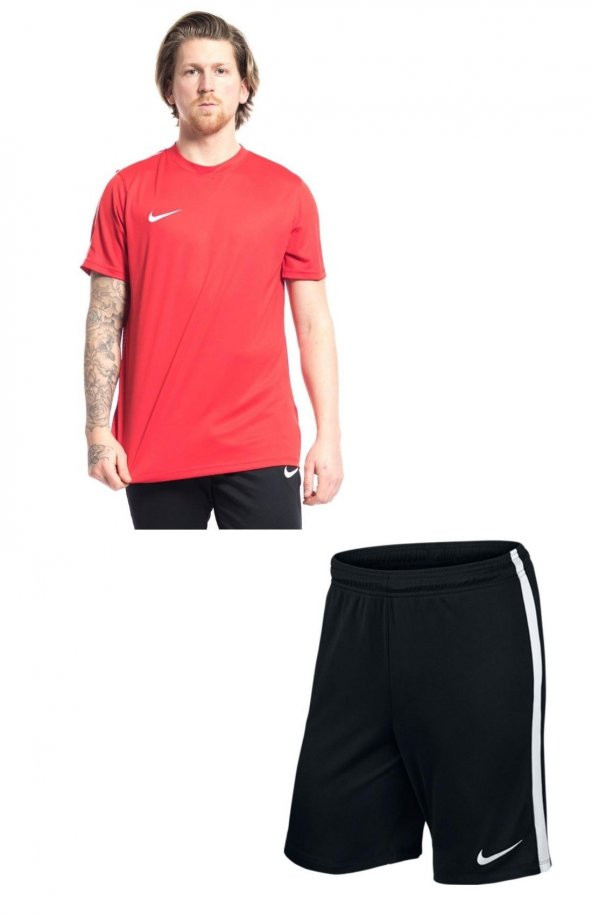 Nike M Nk Dry Park1 Cepsiz Şort+Tişört